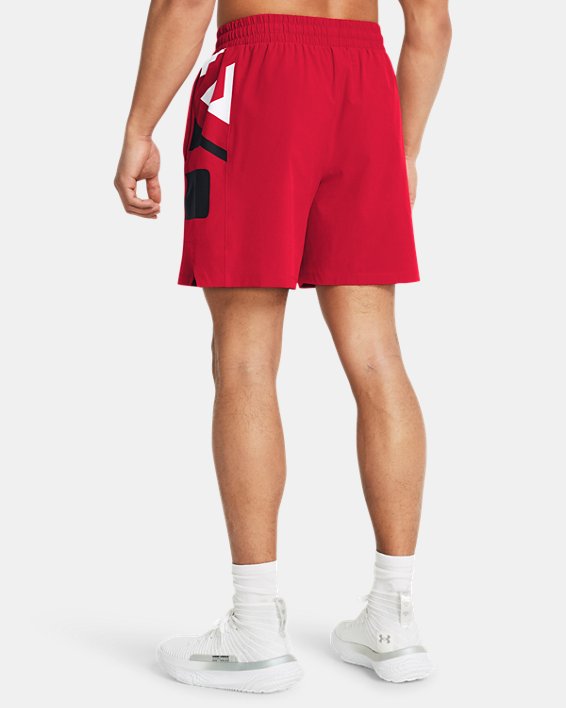 Men's UA Zone Woven Shorts in Red image number 1